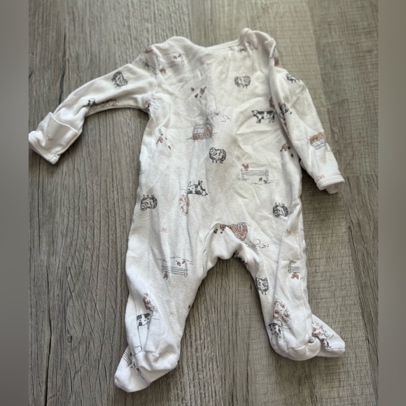 Carter's White Animal Print Footie - Picture 3 of 3